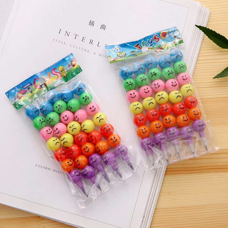 Hot vendre Creative 7 Section sucre Emoticon Gourd crayon