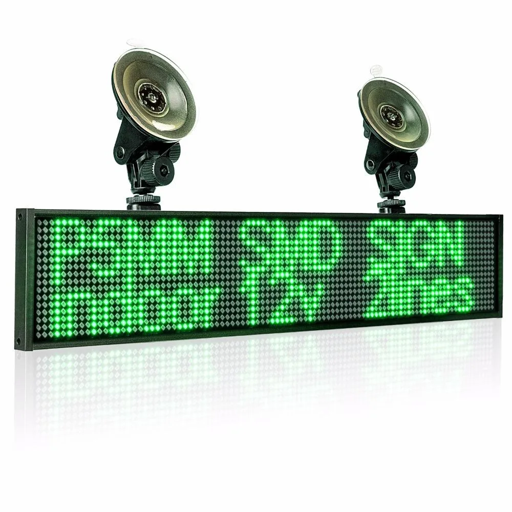 High Brightness WiFi+USB Control Full Color Programmable Car LED Display