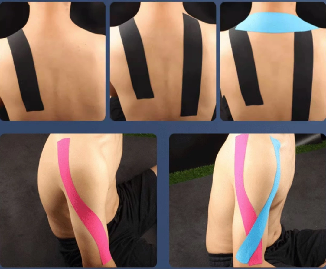 Kinesiology Tape to One of Joints, Helps Support It Like a Rubber Band. This Can Take Some Stress off, Muscle Protection 5cmx5m or I/Y Strip 5cmx25cm CE ISO FDA