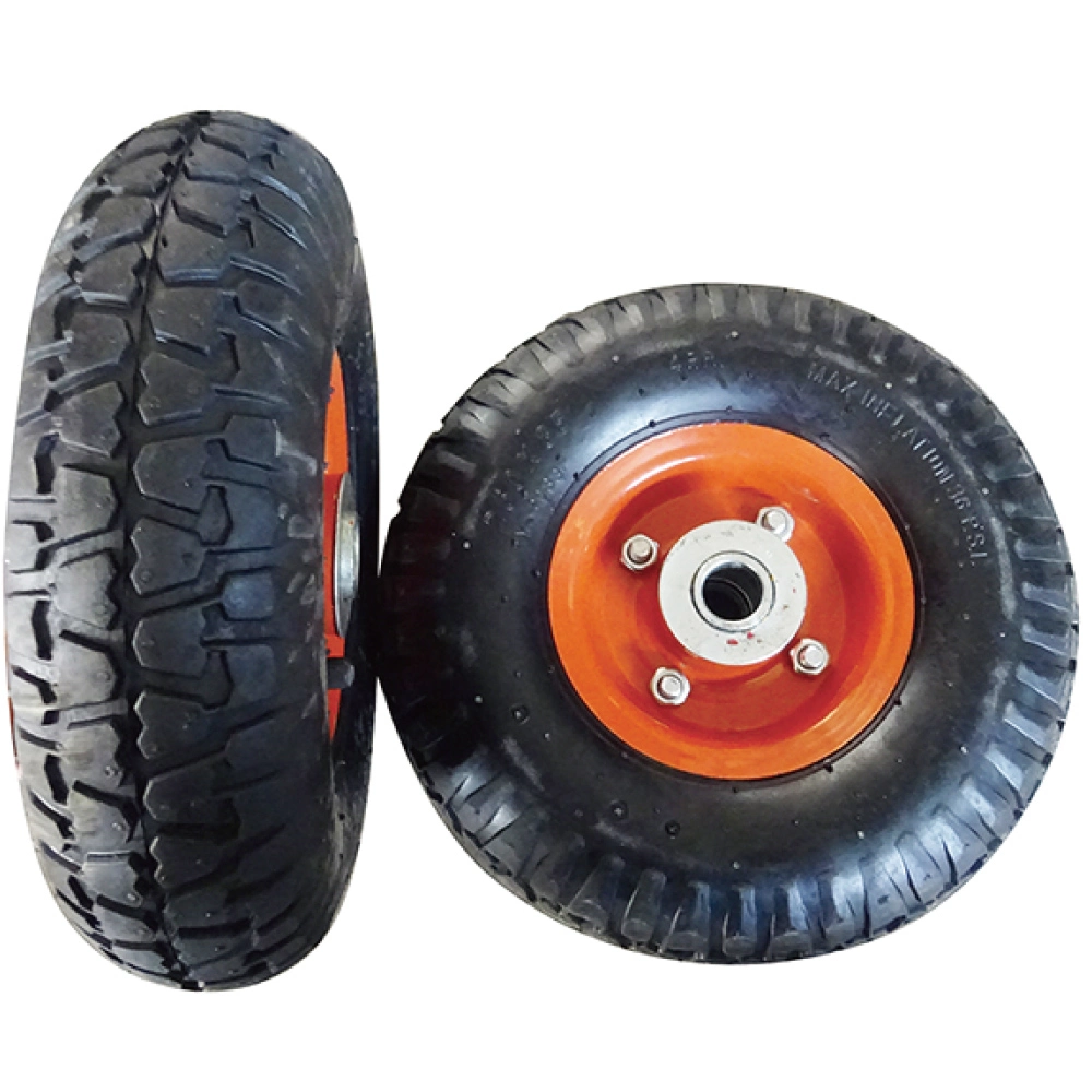 10" Rubber Tyre Wheels for Hand Truck/Trolley/Garden Utility Wagon Cart