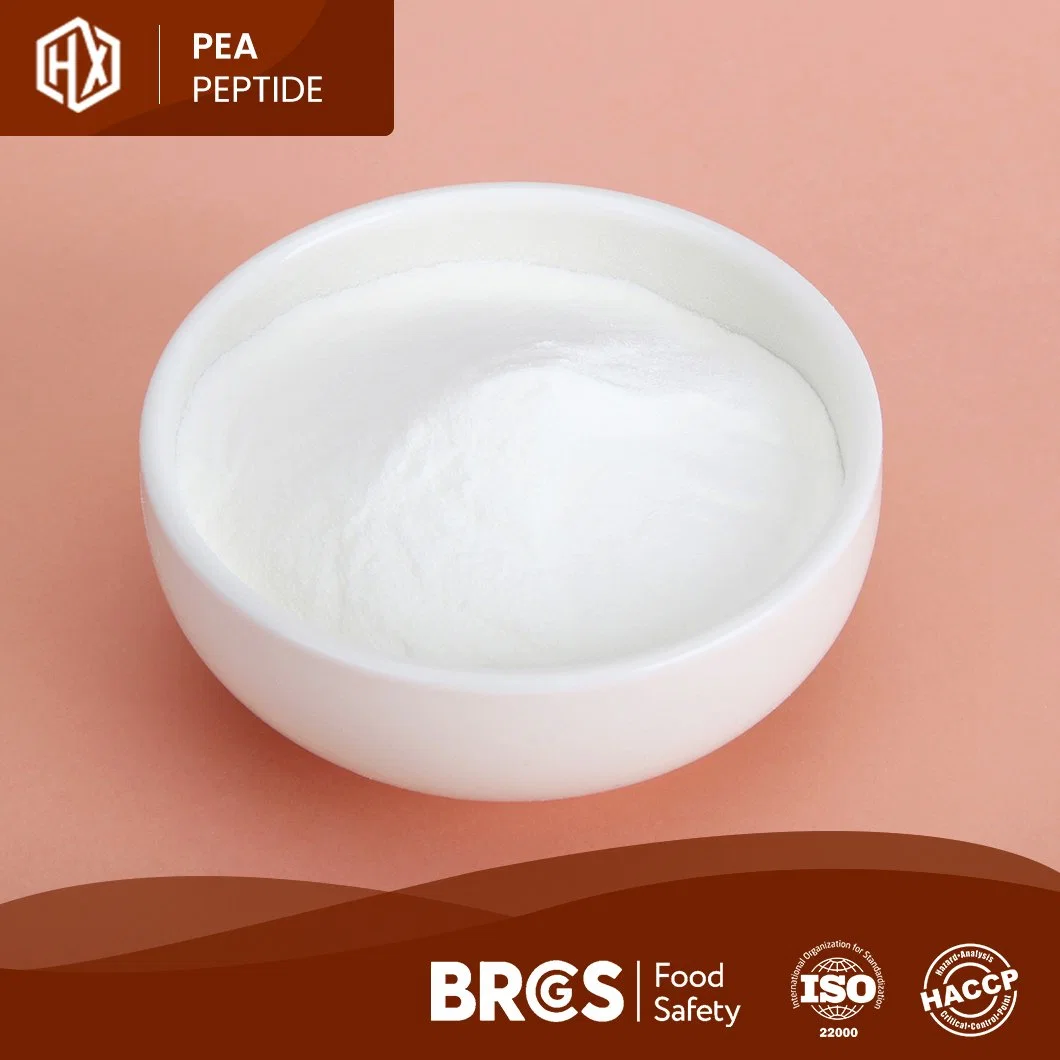 Haoxiang High Purity Water Soluble Small Molecule Pea Peptide Food Grade Peabean Powder Supplement High Purity Peabean Peptide Powder in Immune Anti-Fatigue