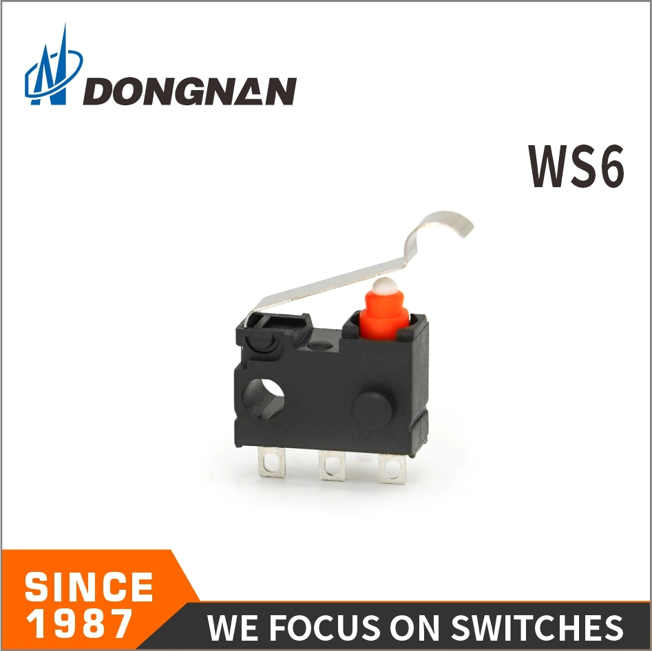 Small Size Ws6 Dustproof and Waterproof Micro Switch for Automobile