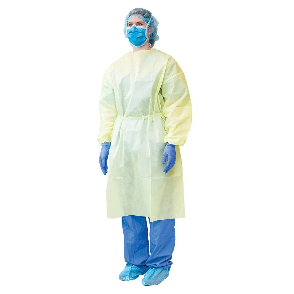 Custom Disposable Clothes PP 25 GSM Non Woven Isolation Gown