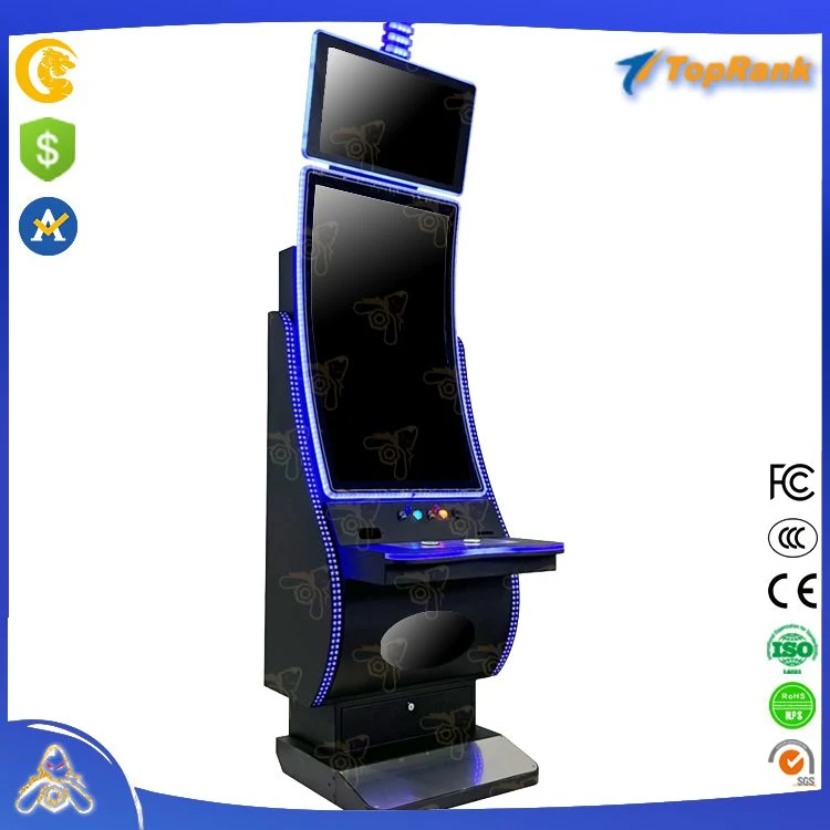 2023 Arcade com moedas 43" Armário Curva Multi 8 em 1 Incêndio Jogo Link Slot Machine