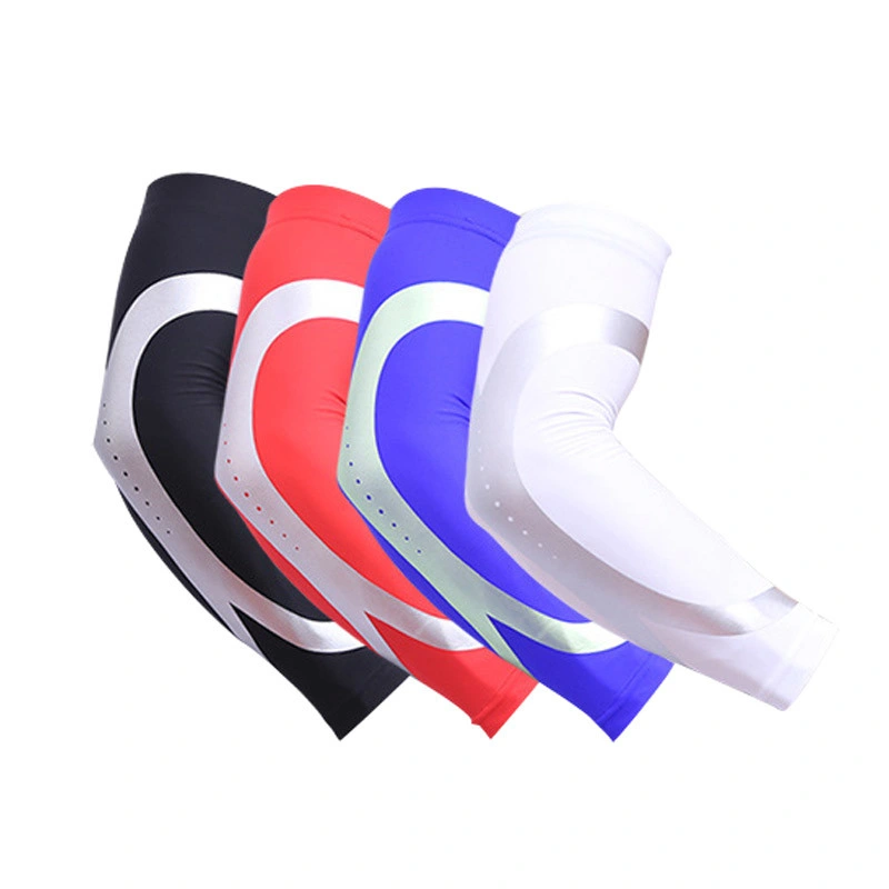 Workout Sport Arm Warmers Long Sleeve Stretch Wristband Unisex Sports Safety Elbow Protecter