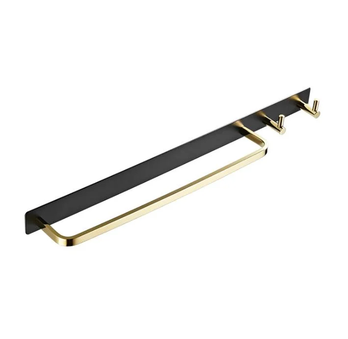 Black Chrome Gold Color Brass Modern Style Towel Holder Towel Rack