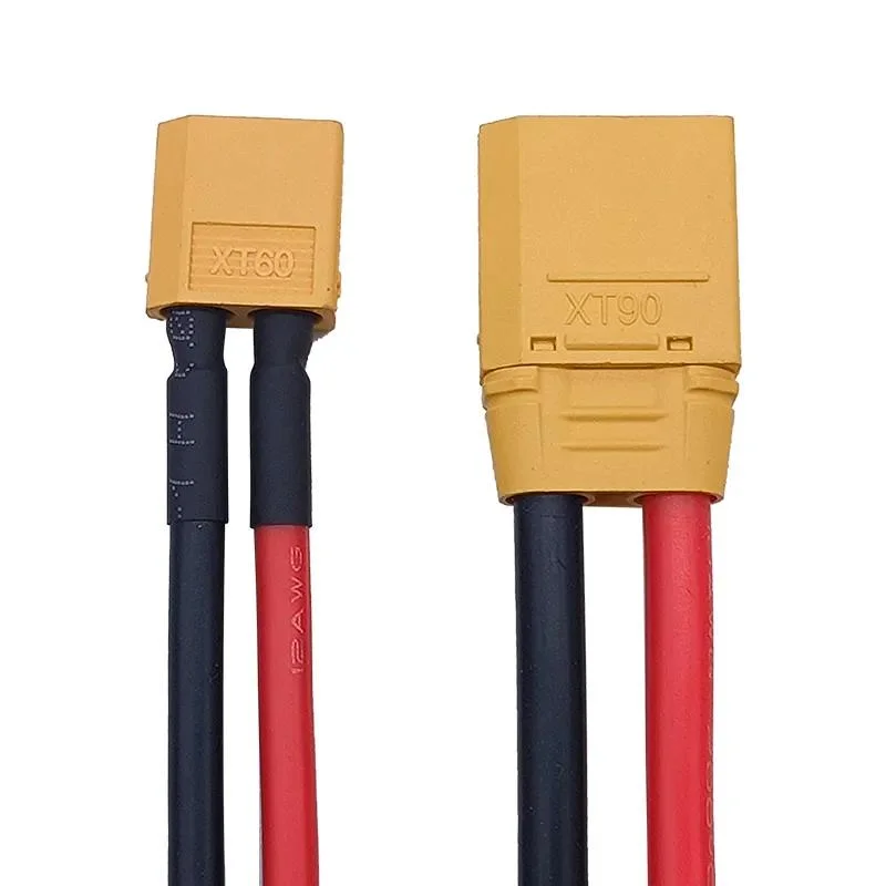 De alta calidad de personalización de la toma de corriente eléctrica Enchufe el cable de silicona de conector de cable de soldadura de batería de litio xt90 Cable