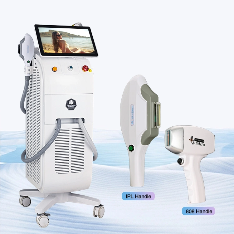 2022 Ecrã Hot Sale Linkge Ice Platinum Titanium Diode laser Depilação por luz pulsada Remoção de pêlos pele rejuvenescimento Equipamento de beleza