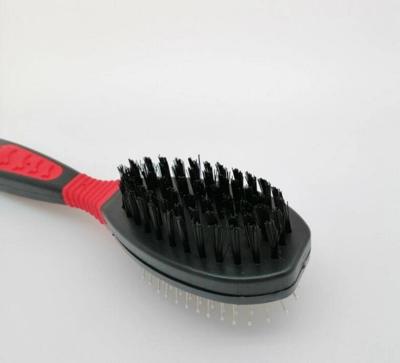 Double Sided Medium and Long Hair Pet Dog Cats Shedding Pin Head Bristle Brush Grooming Comb