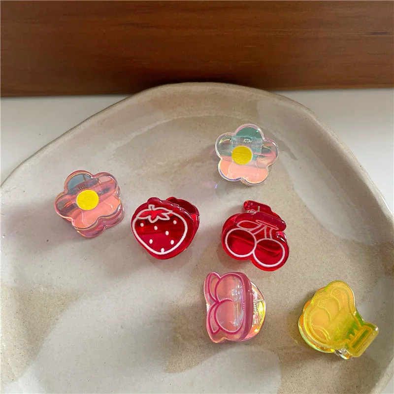 Nouveau design fleur forme des fruits Baby Girls Cute Hair Clip