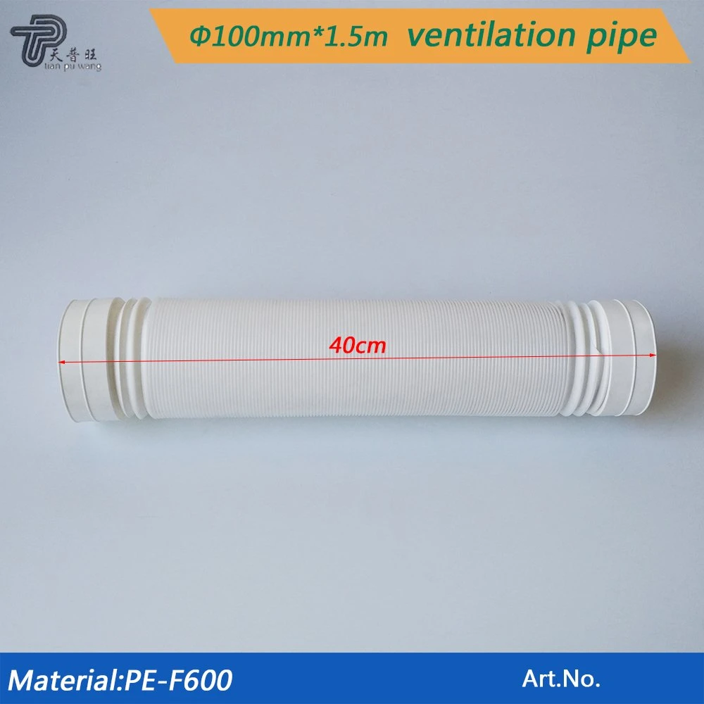 Telescopic Tube Plastic Ventilation Duct for Range Hood Water Heater