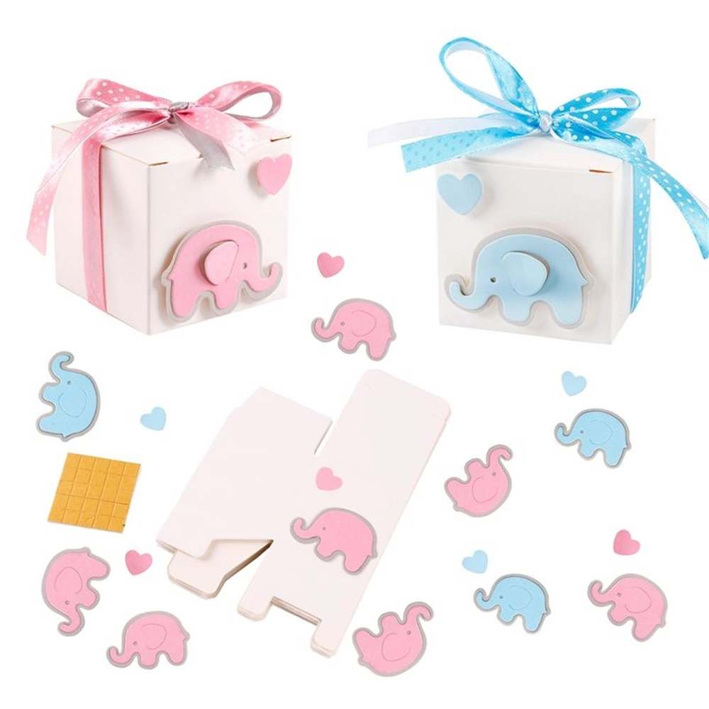 Elefant Geschenk Papier Süßigkeiten Box Geburtstag Hochzeit Gunst Baby Dusche Parteiversorgung
