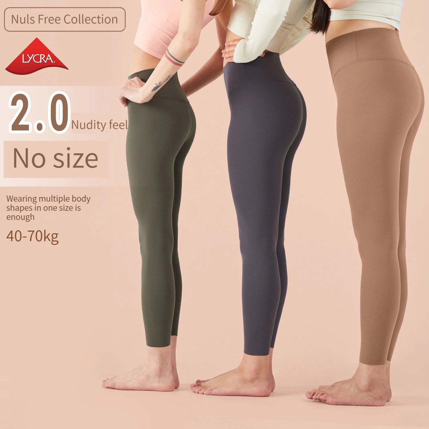 Nuls Free Series no T Line abdominal apertar leggings jogging Calças de fitness