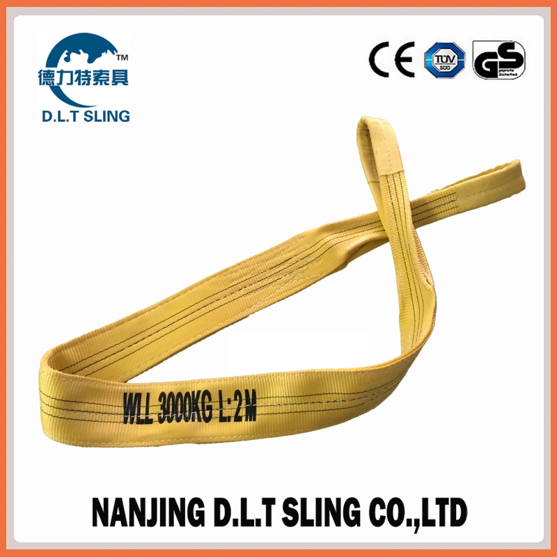 Yellow 3000kgs Flat Webbing Sling Factory