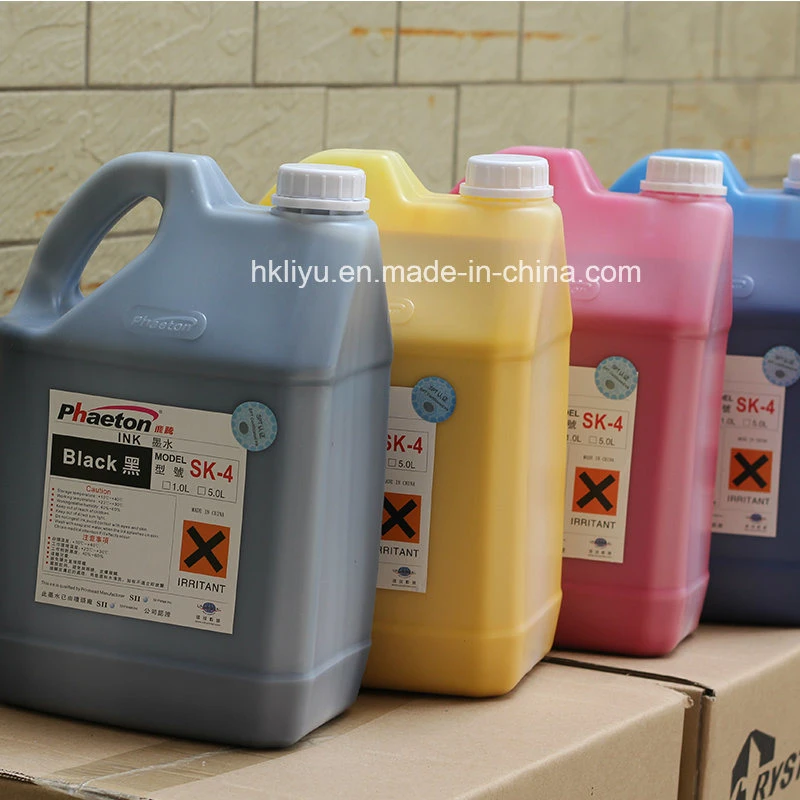 Factory/Wholesale/Supplier Price Phaeton Sk4 Solvent Ink for Seiko Spt510 Print Head Sk4 Ink for Sid Challenger Infiniti Phaeton Printer with Seiko 510 Head Ink