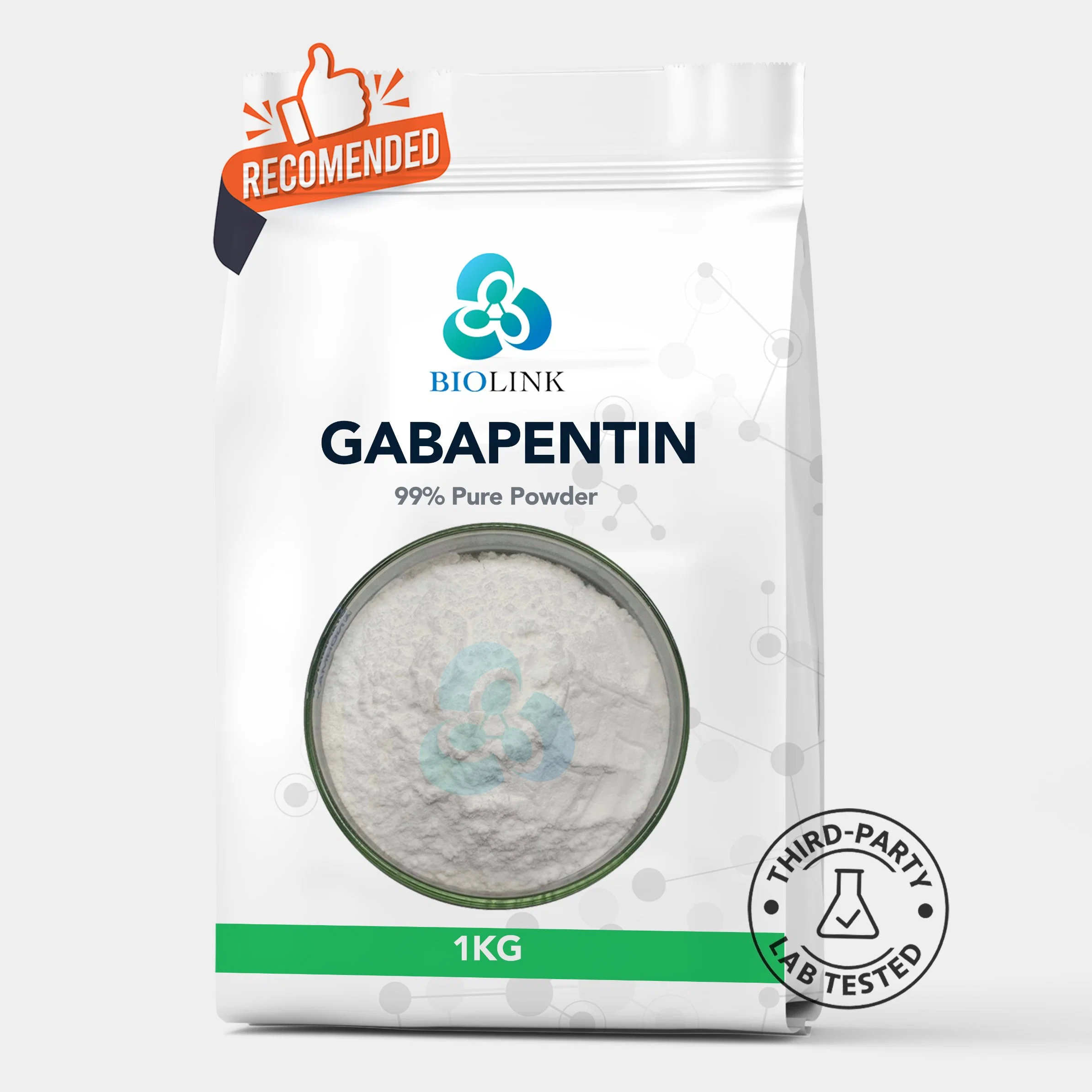 GABA Receptor Anxiety Drugs Gabapentin Raw Powder Capsules USA Free Shipping CAS: 60142-96-3