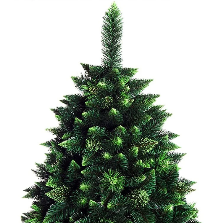 7FT Sapin de Noël artificiel en PVC dense pour la décoration des fêtes.