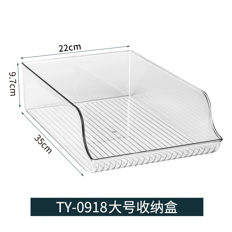 البلاستيك الشفاف منظمة الحيوانات الأليفة البلاستيك الثلاجة المنظم درج البراد سحب المنظم للخارج