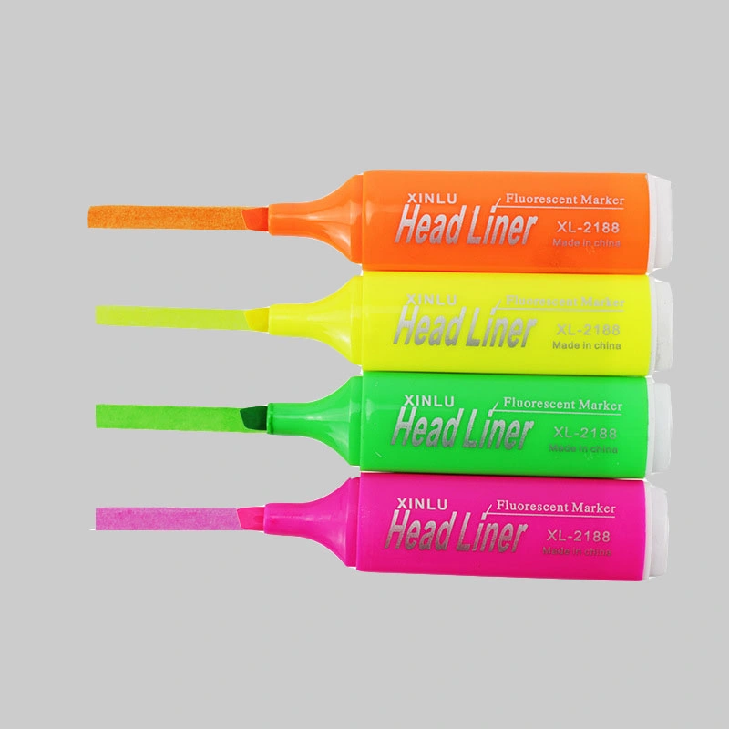 4mm Colors Highlighter Marker with Multicolour Environmental Easy to Carry Clip Small Shape