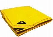 Couleur jaune bâche Poly de la bâche de protection pour le camping