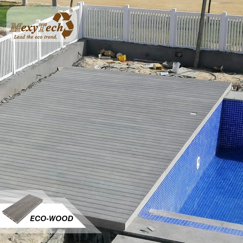 Cheap Outdoor Building Materials, Plastic Wood Composite Flooring, Garden Flooring