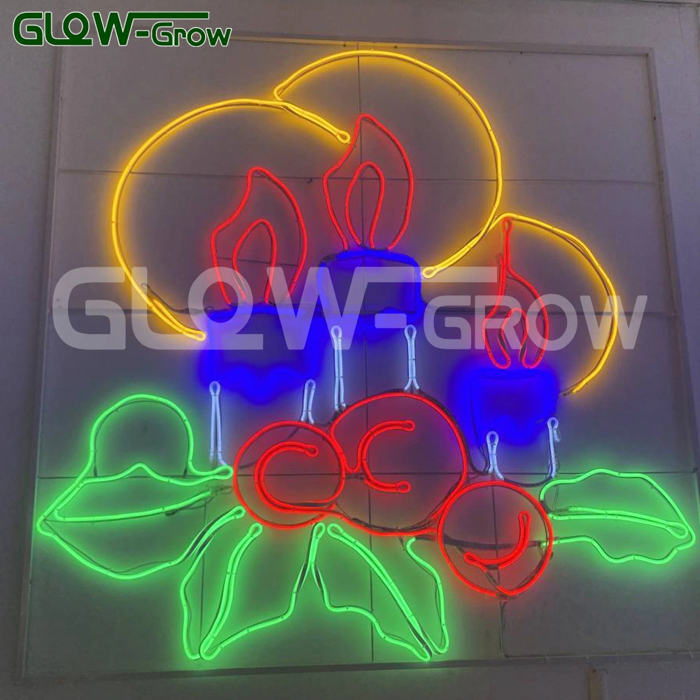 Custom Waterproof Pink Snowflake LED Neon Flex Neon Sign for Holiday Festival Home Party Decoration Light