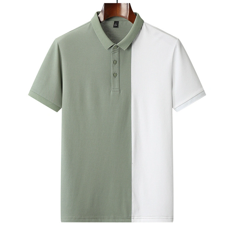 Wholesale China Supplier Factory Customized Combo Color Fashion Polo Shirts Rib Collar/Sleeve Opening Shirts for Man