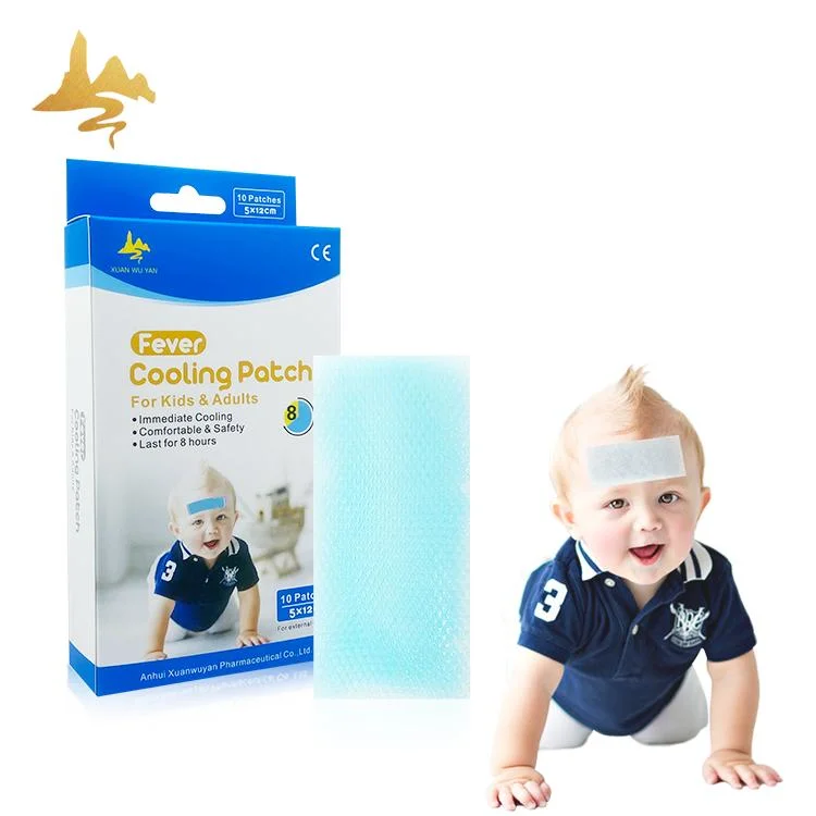 Hot and Cold Packs Headache Soothing Blue Gel Baby Fever Cooling Patch