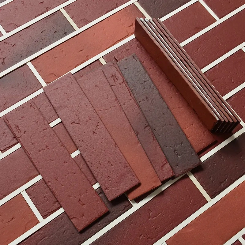 Eco-Friendly Soft Brick Tile Exterior Long Cement Decoration Soft Wall Panels Ceramic Face Bricks for Building Wall