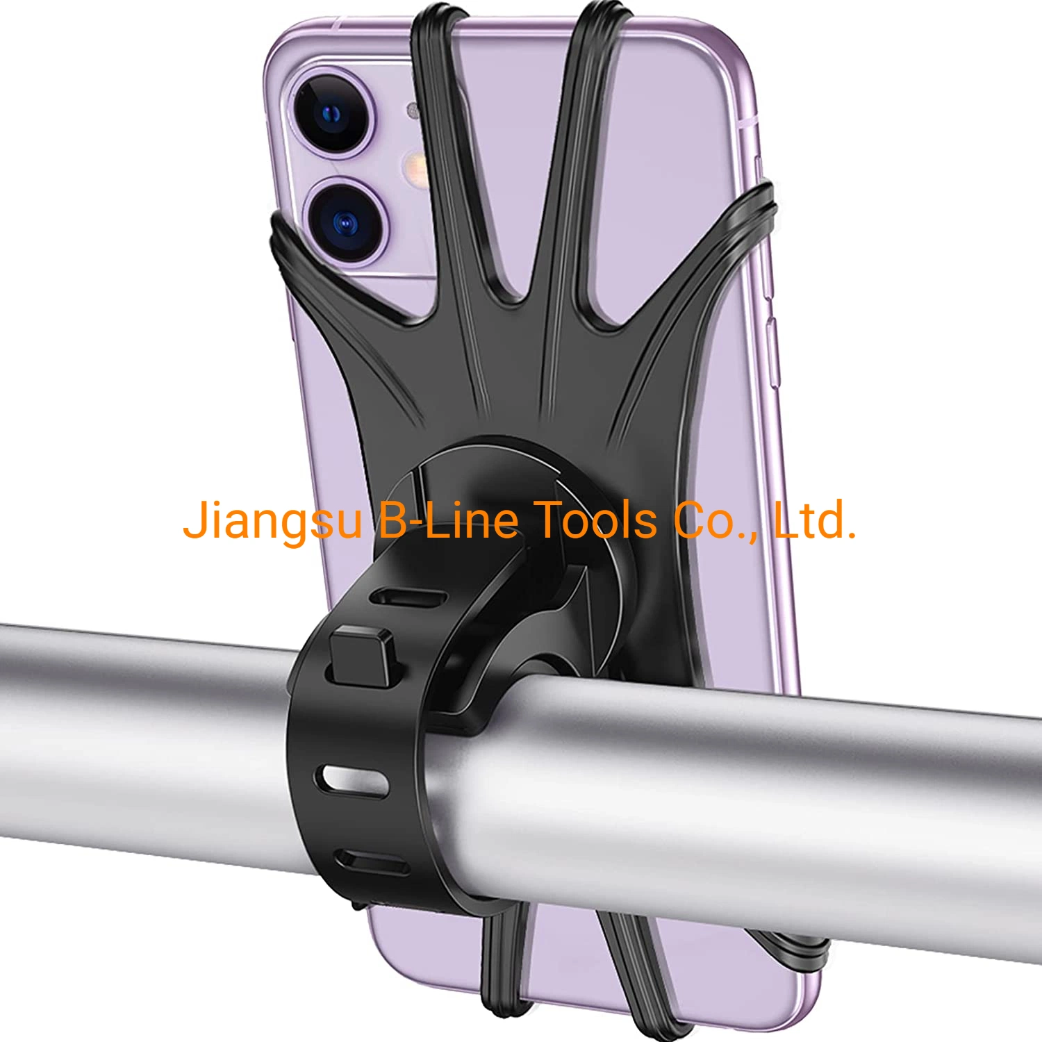 Porte-téléphone à guidon de vélo en silicone Universal Bike Cell Phone Clamp Support