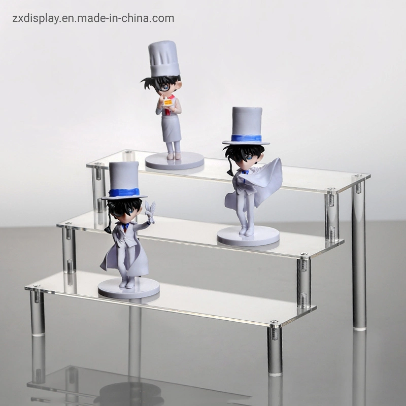 Large Capacity 3 Layers Acrylic Figure Set Display Rack Cup Cake Stand