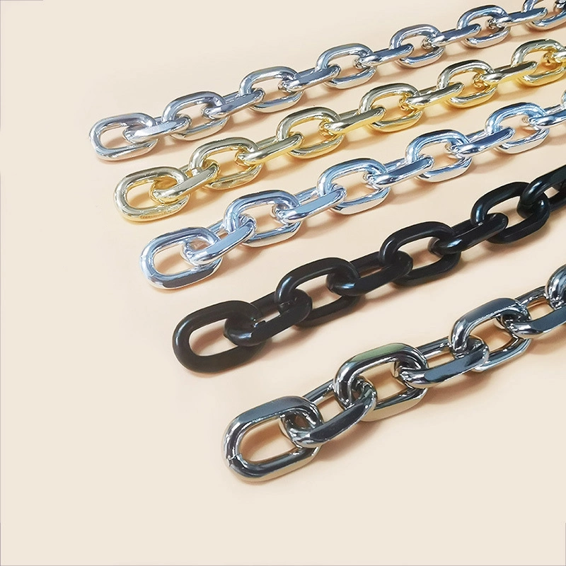 Wholesale Gunmetal Metal Bag Handle Chain Strap Ladies Gold Metal Purse Chain for Handbags Shoulder Bags