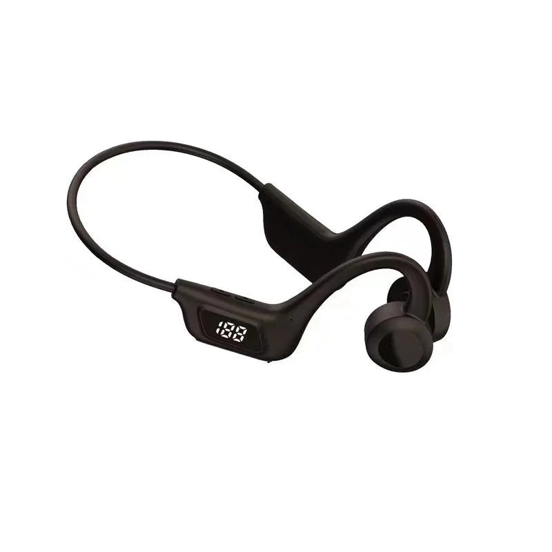 New U9 Bone Conduction Wireless Headphones Sports Waterproof Run LED Display Earphones Headsets Noise Reduction Wireless Headset