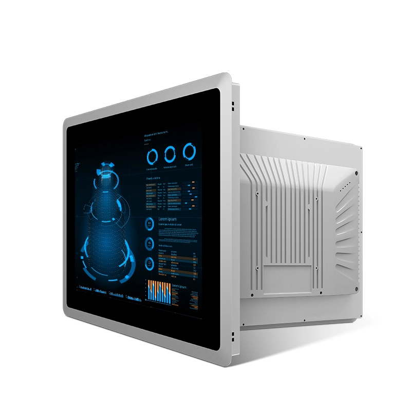 Bis Touch Panel PC industriel tout-en-un intégré avec écran tactile de 15 pouces, résolution 1024X768, format 4:3 en aluminium complet. PC de contrôle industriel.