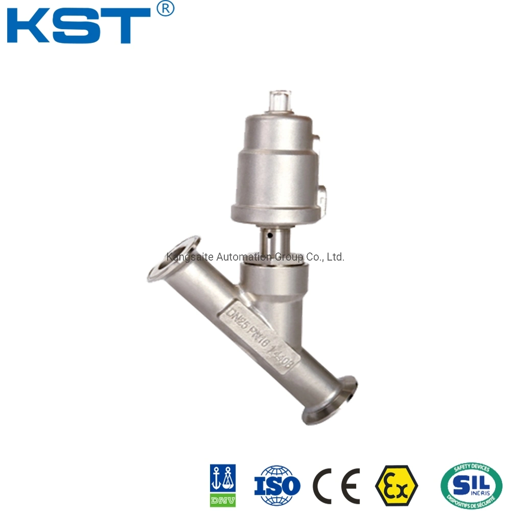 DN15-100 Stainless Steel Kt/OEM Globe Hose Pneumatic Angle Piston Valve