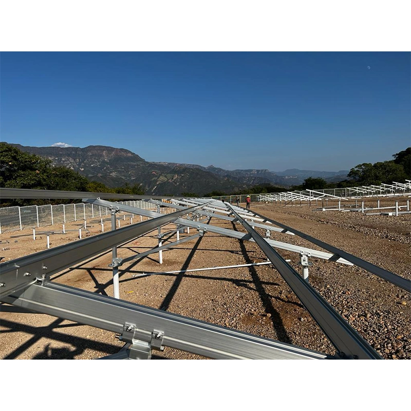 Ground Mounting Solar Car Parking Sunshade OEM Design Canopy Solar Waterproof Carport Mounting Ground System
