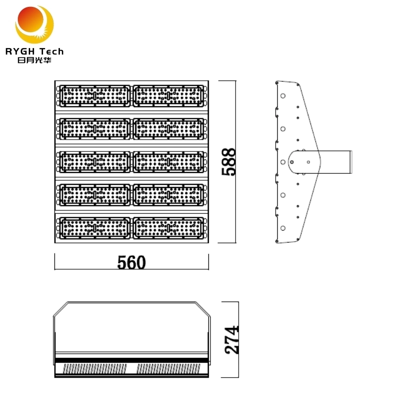 Rygh 500W Warehouse Indoor Anhänger LED-Licht Industrial für den Einkauf Einkaufszentrum