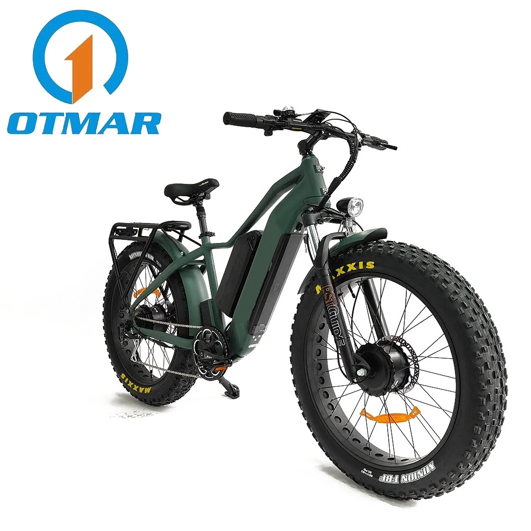 Dual Motor Dual Battery 26 Inch Fat Electric Bike All Drive Dirt Electric Bicycle