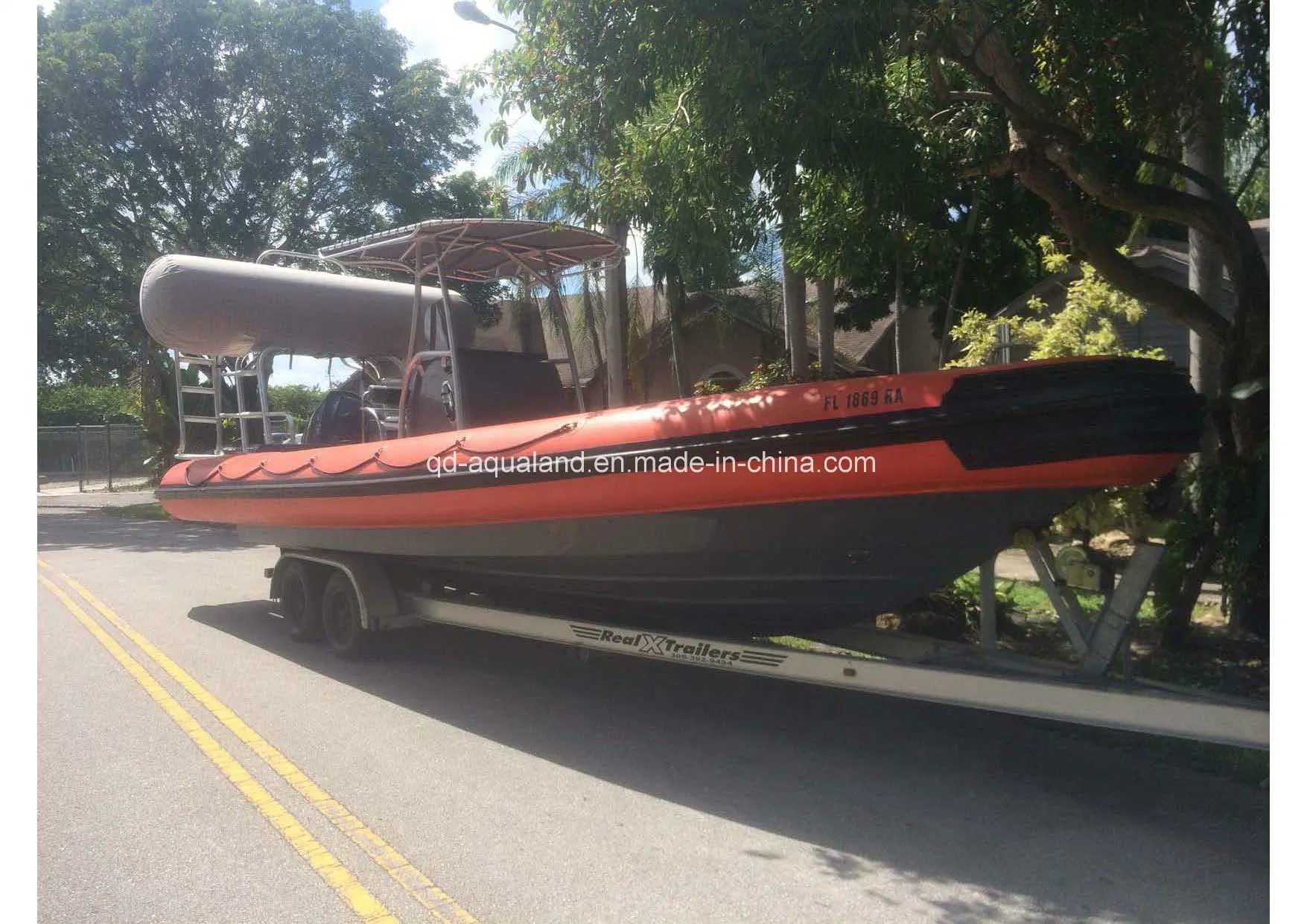 Aqualand 30feet 9m Rigid Inflatable Fishing Boat /Rib Pleasure Boat with CE B Class (rib900)