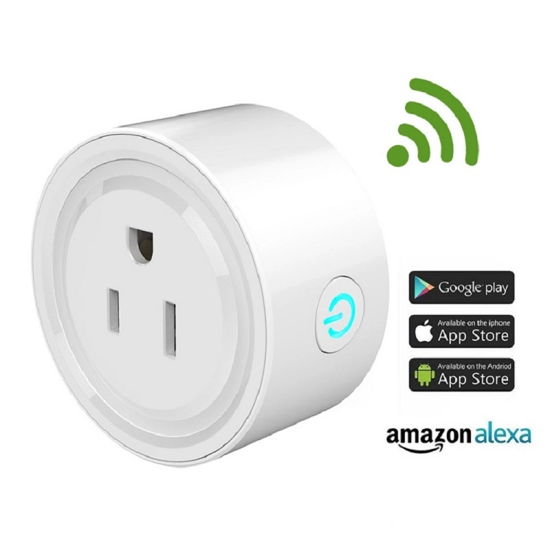 Us UK Tuya Home Smart WiFi con la toma de enchufe eléctrico marca Logotipo personalizado Google Alexa vida inteligente