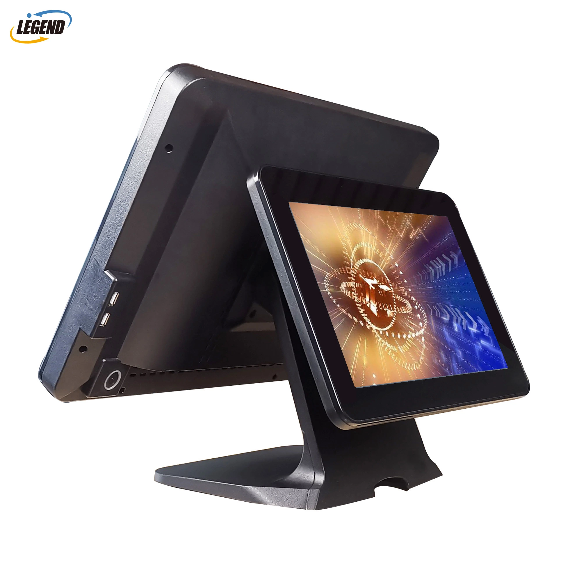 Wholesale/Supplier 17"+12.1" POS System Terminal All in One Windows Touch Screen Cash Register for Restaurant