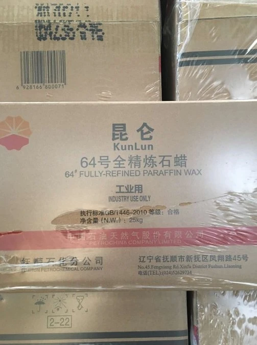 Kun Lun Brand Raw Paraffin Wax 58/60 for Sale