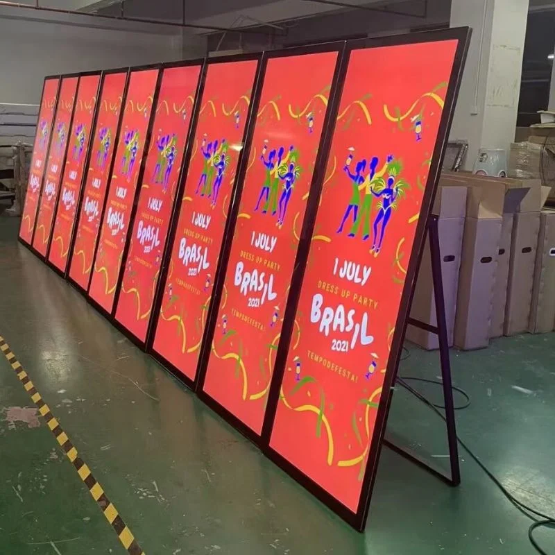 Digital Signage Display Indoor LCD Portable Poster Advertising A Board شاشة العرض