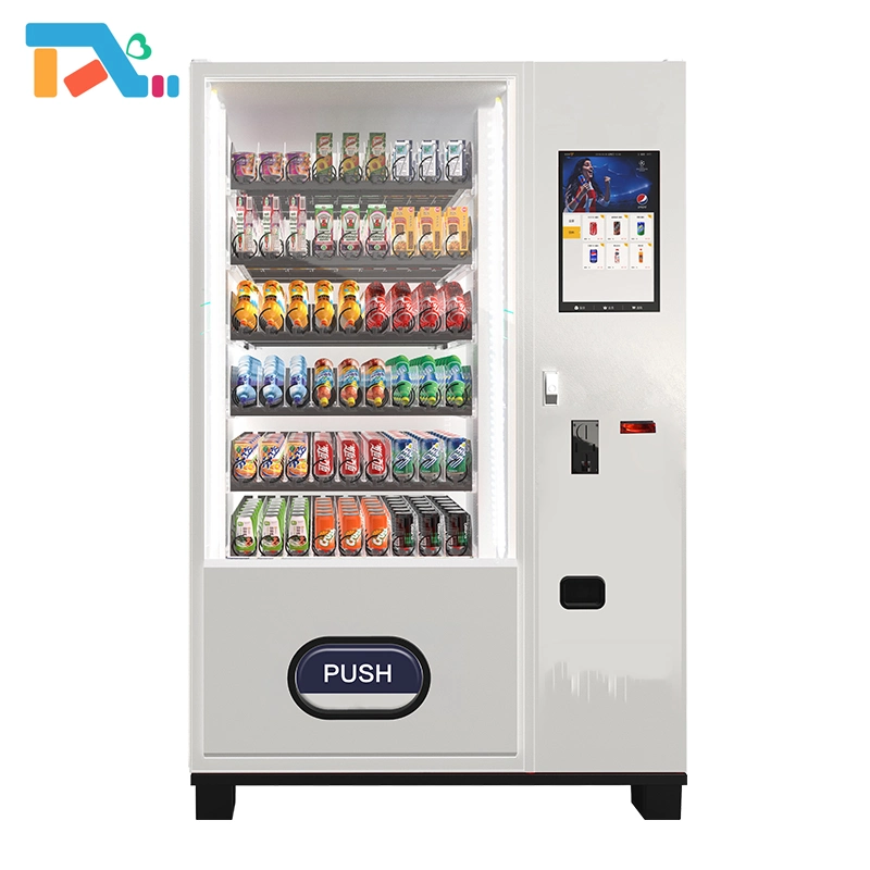 Máquina expendedora automática de aperitivos y bebidas de venta caliente del principal proveedor.