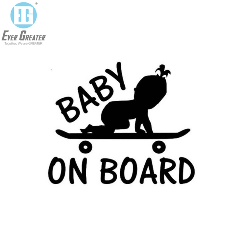 Baby in Car/Baby on Board Reflective Customized Car Sticker Baby on Board Sicker