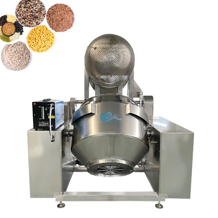 High Efficiency Automatic Steam Vegetable Fruit Stainless Steel Blanching Pot Machine