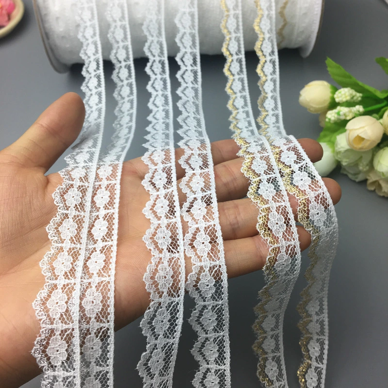 New Arrival Fashion Nylon Embroidery Lace Trim Fabric for Lady Wedding Dress Garment Accessories
