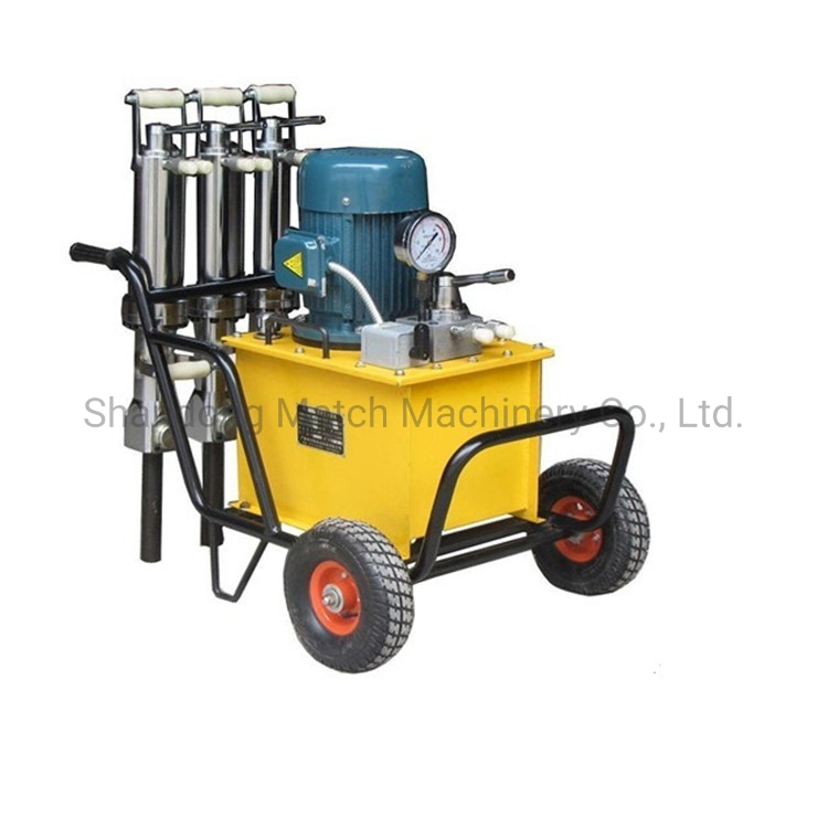 Electric Rock Splitting Machine Portable Breaking Stone Splitter 600t Force