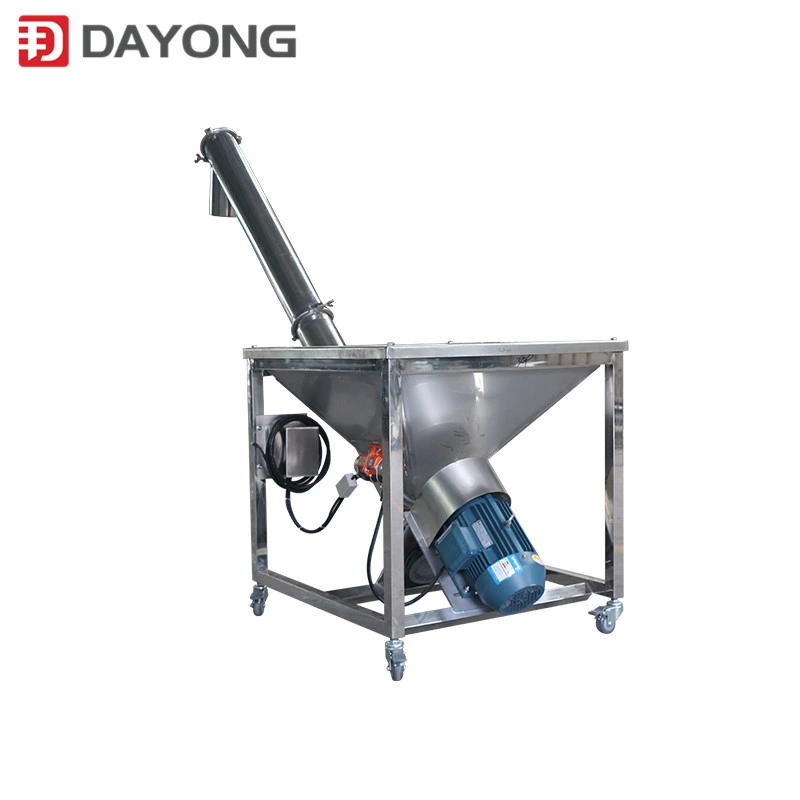 Food Grade Salt Sugar Powder Auger Screw Feeder Auger Feeder with 200L Hopper