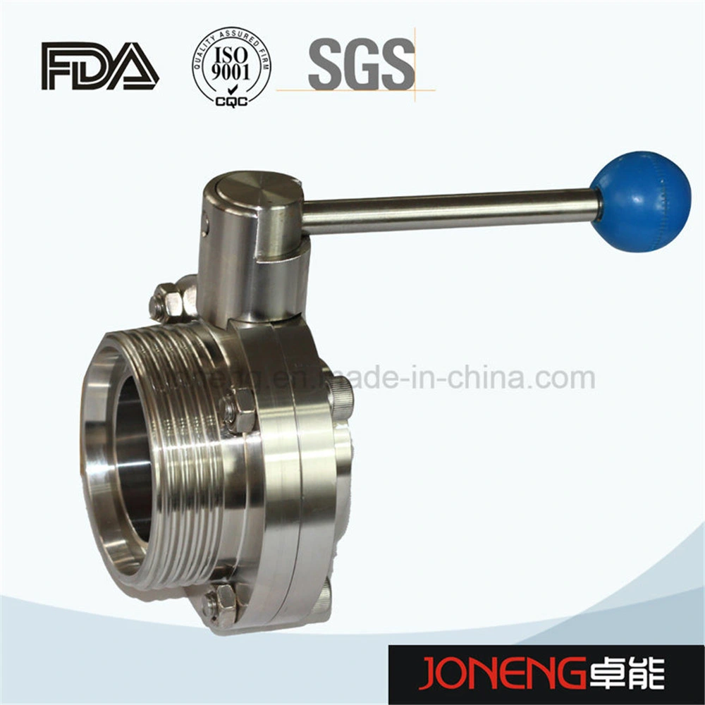 Stainless Steel Sanitary Tri-Connection Butterfly Valve (JN-BV3003)